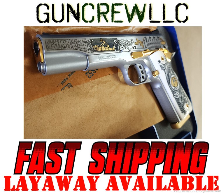 Smith & Wesson SK Customs Anubis Stainless SS S&W 1911 SW1911 5" Layaway-img-0