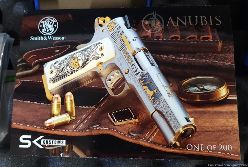 Smith & Wesson SK Customs Anubis Stainless SS S&W 1911 SW1911 5" Layaway-img-5