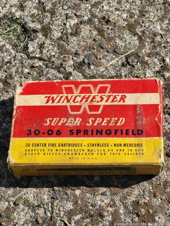 Full box of vintage 30-06 winchester -img-0
