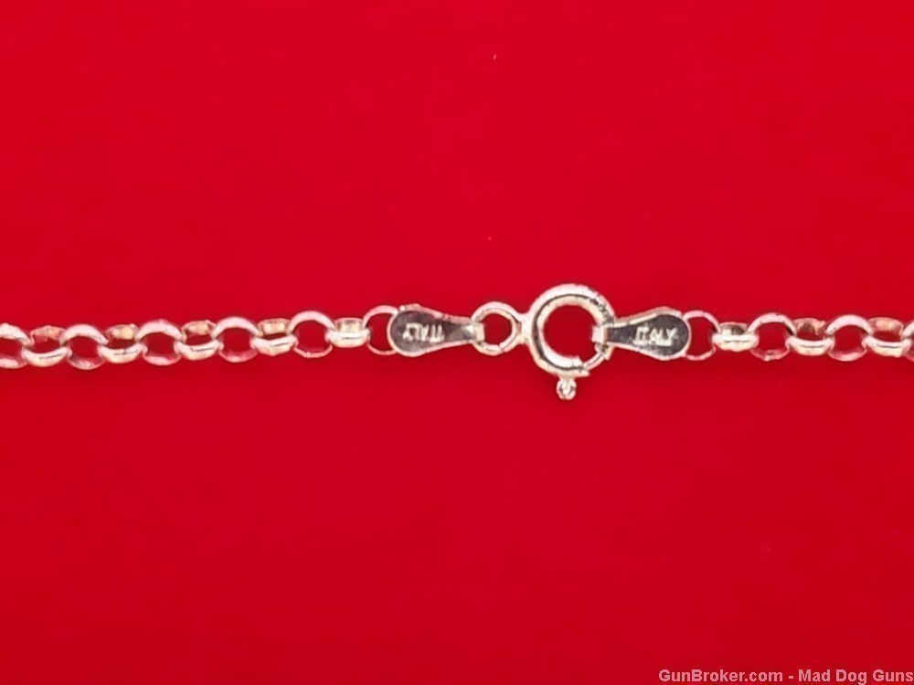 925 Sterling Silver Rollo Chain Bracelet. 7" L.  SS65. *REDUCED*-img-2