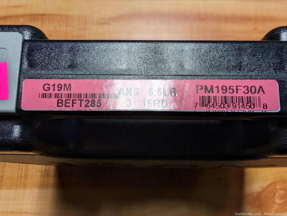 Glock 19M G19M FBI Contract New in Box PM195F30A NDLC Internals Agent Sight-img-1