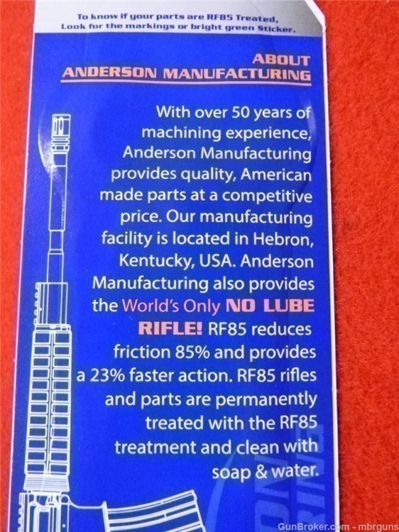 Anderson AR 15 Mil Spec Buffer Tube Kit Carbine Length G2-J430-A000-0P-img-2