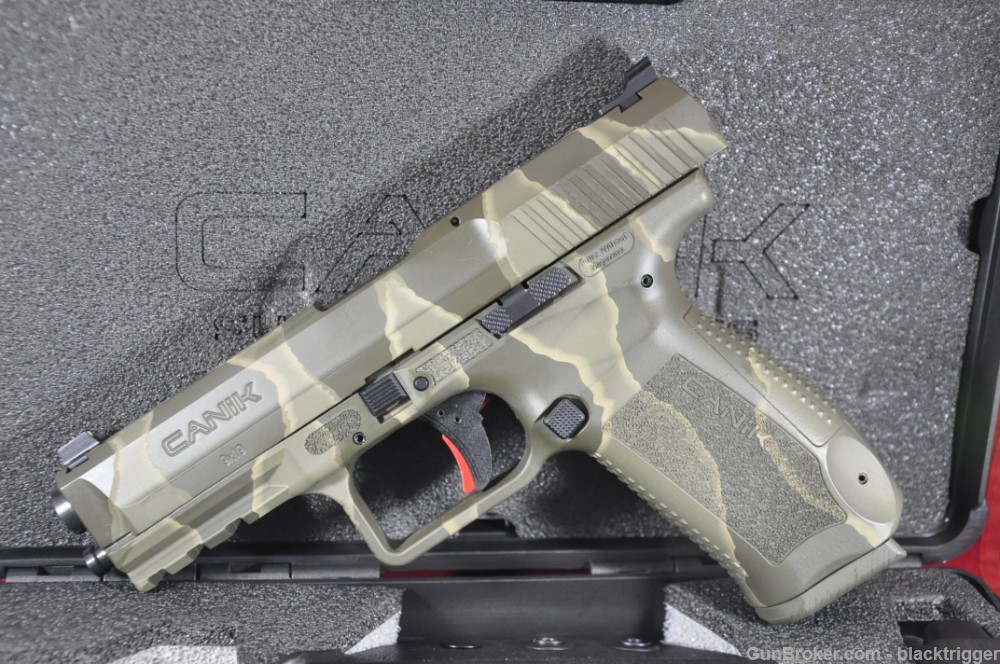 Canik HG4865RGN TP9SF Special Force 9mm Luger 4.46" 18+1 Reptile Green Rail-img-7