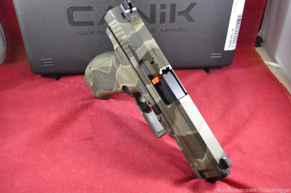 Canik HG4865RGN TP9SF Special Force 9mm Luger 4.46" 18+1 Reptile Green Rail-img-4