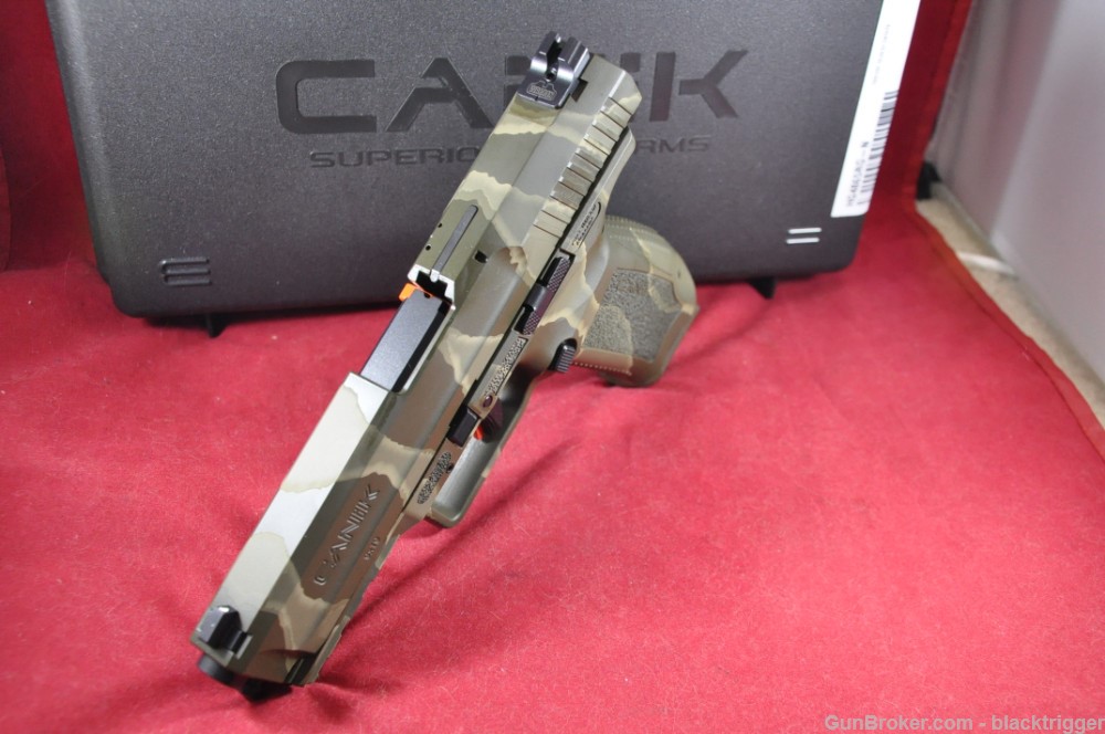 Canik HG4865RGN TP9SF Special Force 9mm Luger 4.46" 18+1 Reptile Green Rail-img-2