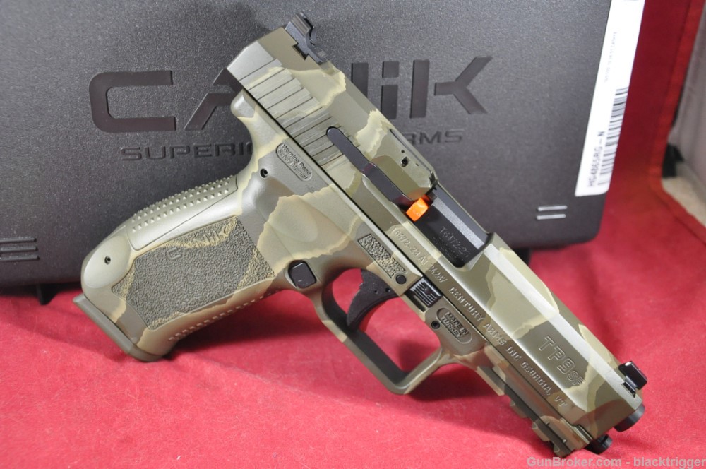 Canik HG4865RGN TP9SF Special Force 9mm Luger 4.46" 18+1 Reptile Green Rail-img-3