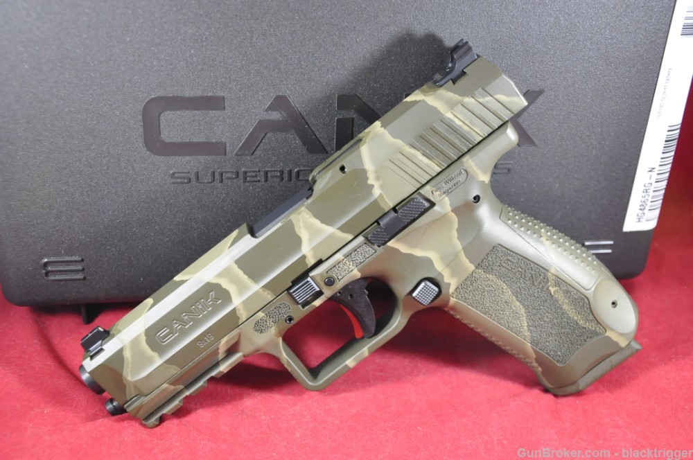 Canik HG4865RGN TP9SF Special Force 9mm Luger 4.46" 18+1 Reptile Green Rail-img-1