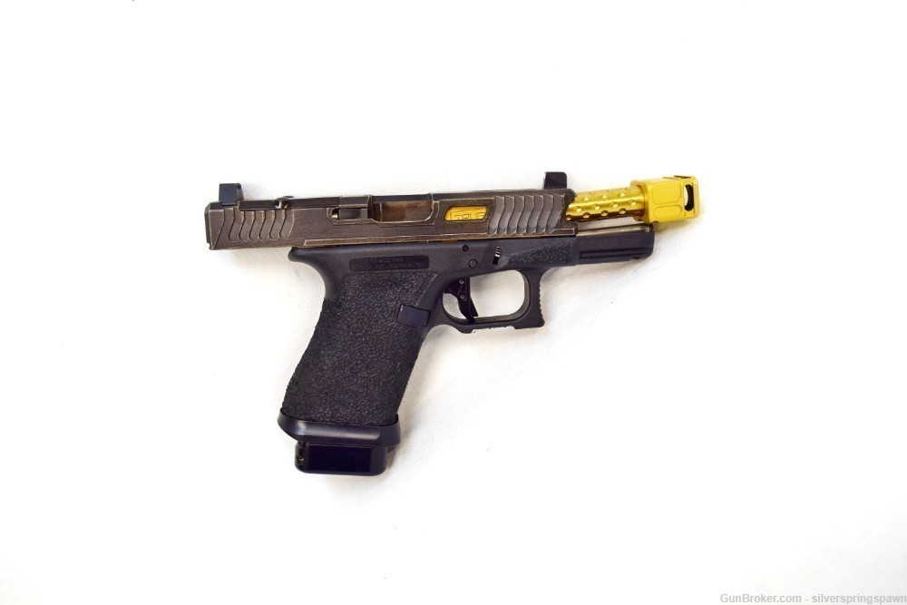 Glock 19 Custom Built True Precision Gold Threaded Barrel 202300817-img-1