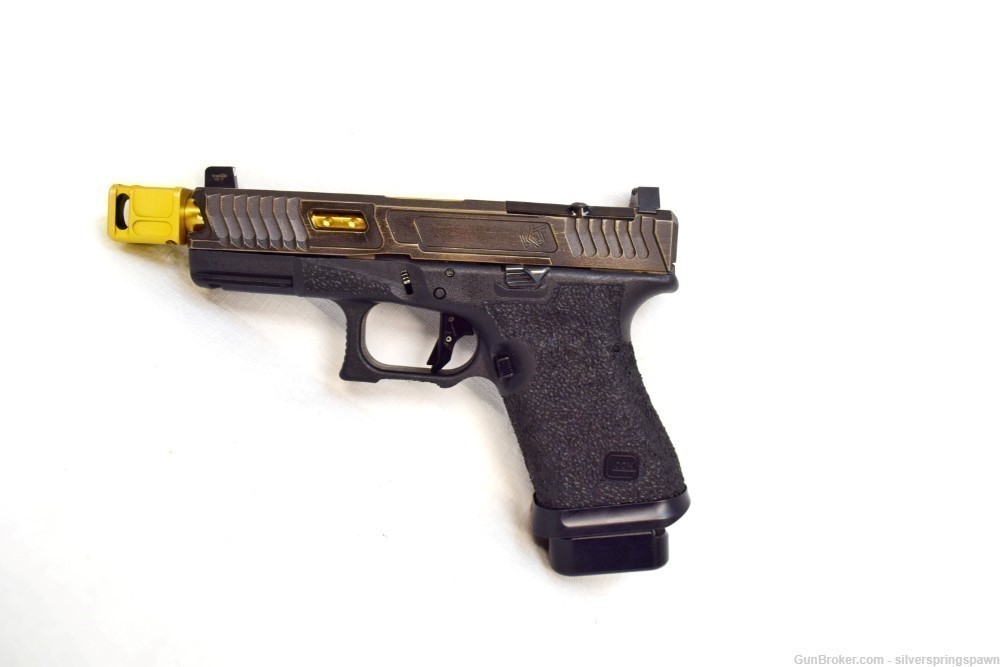 Glock 19 Custom Built True Precision Gold Threaded Barrel 202300817-img-2