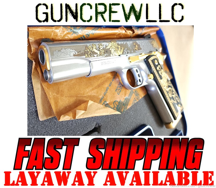 Smith & Wesson SK Customs Ares Engraved 45ACP 1911 Stainless 1/200 Layaway-img-0