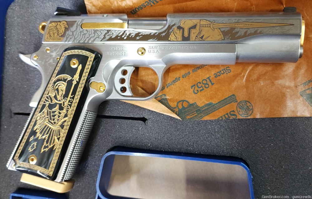 Smith & Wesson SK Customs Ares Engraved 45ACP 1911 Stainless 1/200 Layaway-img-15