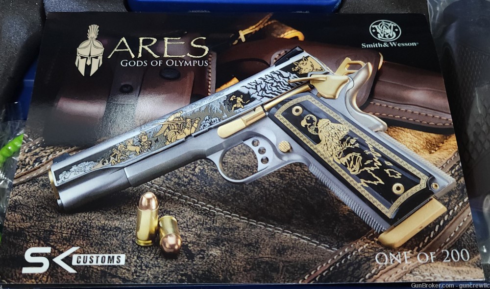 Smith & Wesson SK Customs Ares Engraved 45ACP 1911 Stainless 1/200 Layaway-img-5