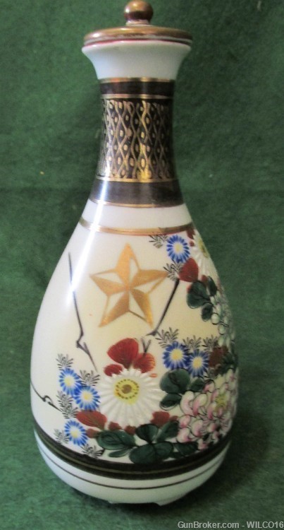 Original  Showa era WWII Japanese Army sake bottle-img-0