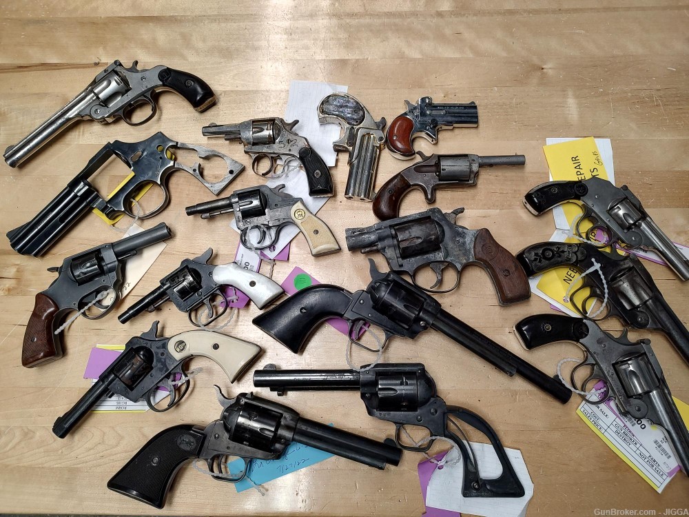 Gunsmith Special Revolver & Derringer Lot Many Different Models-img-7