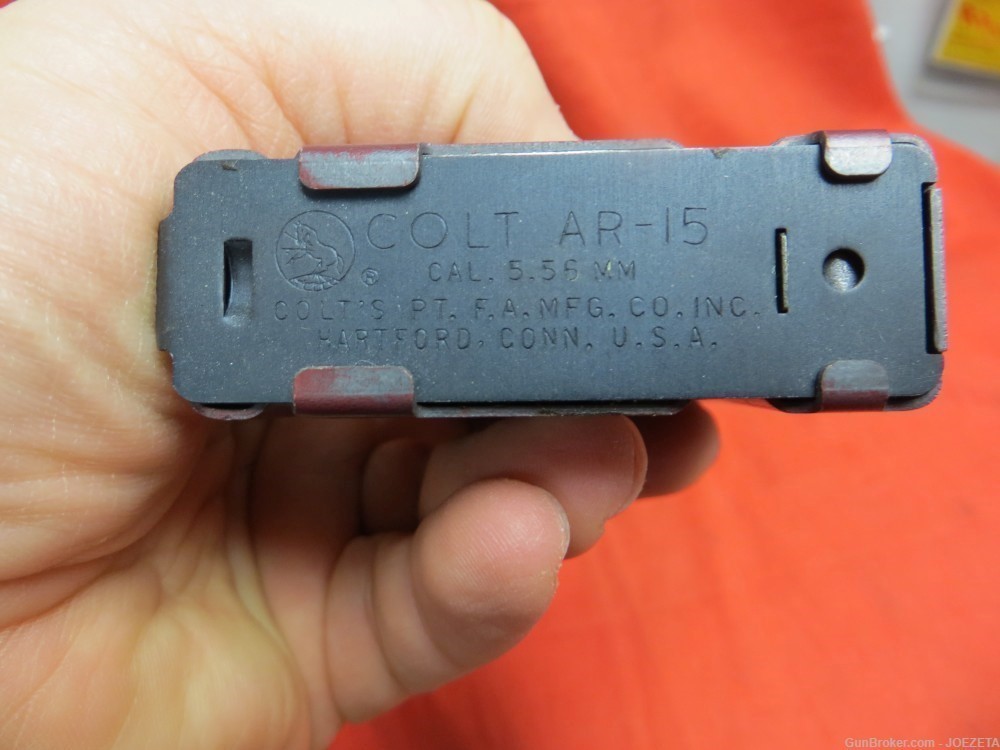 SCARCE COLT AR-15 M16 RETRO SP1 601 :   RED BLANK COLT TRAINING MAGAZINE  -img-7