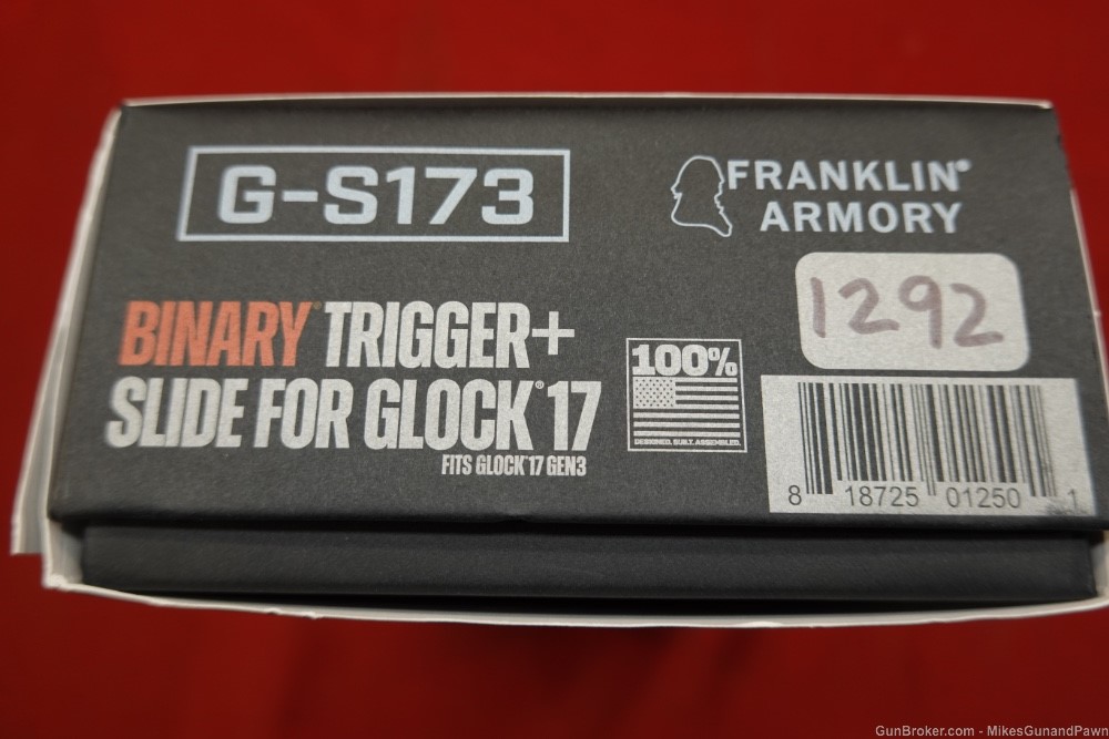 Franklin Armory Binary Trigger & Slide for Glock 17 Gen 3 - 9mm - G-S173-img-9