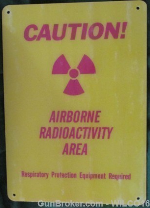 Original U.S. government issue radiation sign-img-0