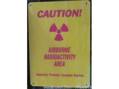 Original U.S. government issue radiation sign