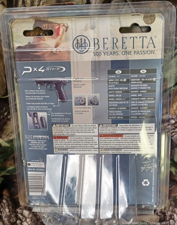 Umarex Beretta Px4 Storm Air Gun CO2 177 BBs or Pellets 16+1 Rnd Magazine -img-2