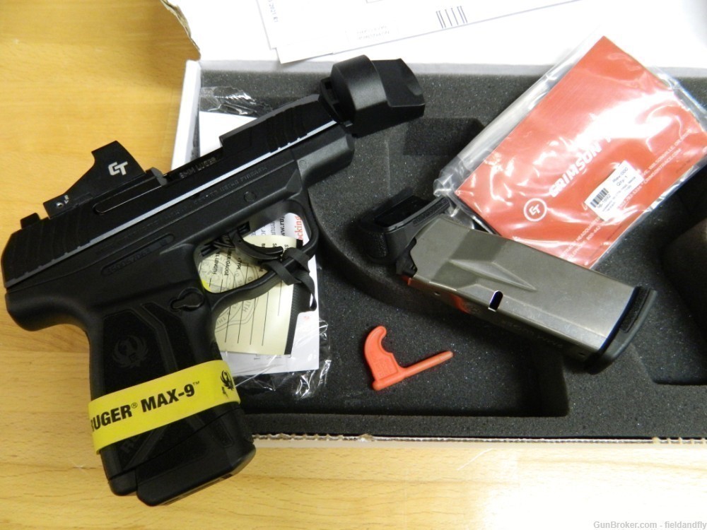 Ruger MAX9 with Crimson Trace sight, 9mm, 12 /10  rounds  NIB -img-12