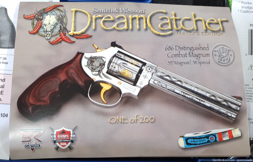 Smith & Wesson SK Customs Dreamcatcher 686 357mag Gloss 1/200 6" Layaway-img-3