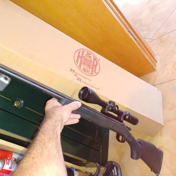 .44 magnum H&R Handi Rifle, unfired, NOS, in the box, Weaver scope, $40 UPS-img-4