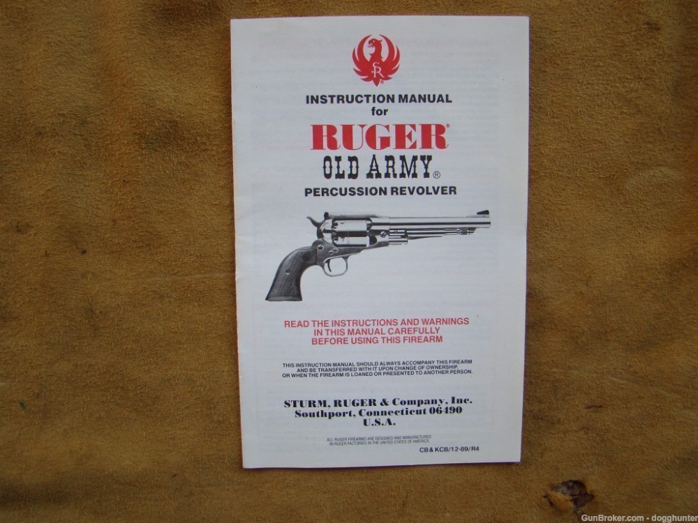 ruger old army manual -img-0