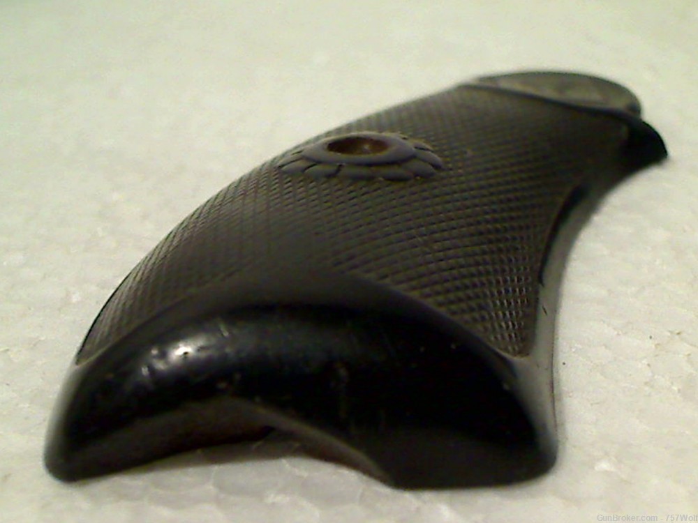 Vintage Used Black Polymer Derringer Pistol Grips Some Damage .44 Cal. (?)-img-2
