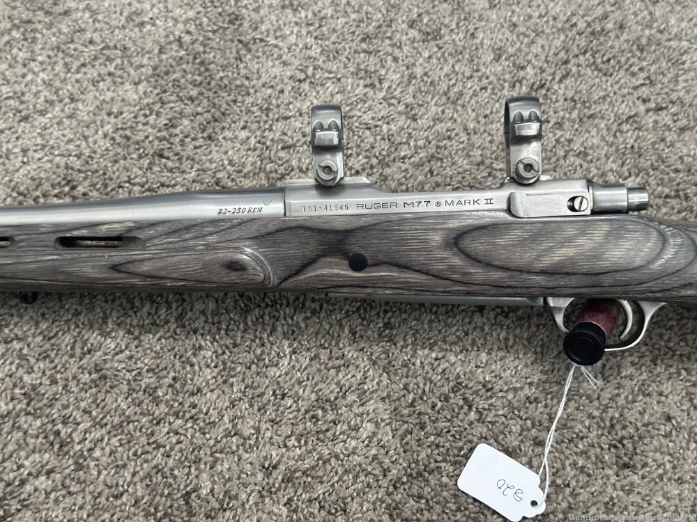 Ruger M77 Mark II 22-250 rem stainless 22” SS Boyd’s thumbhole laminate -img-5