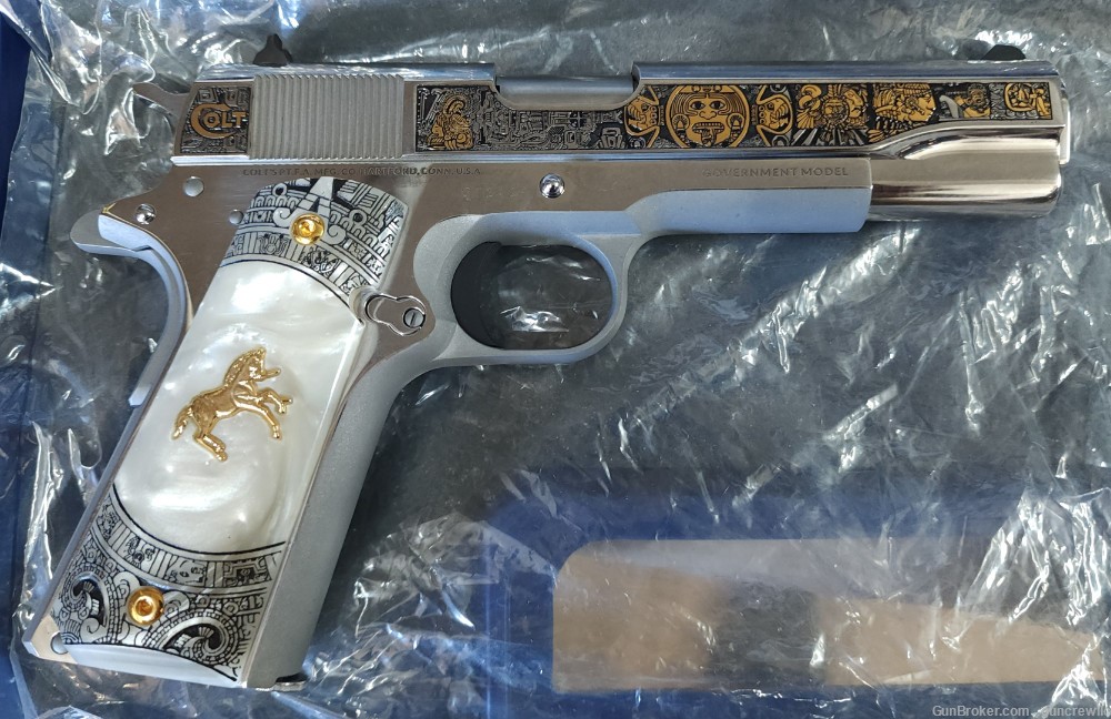 Colt TALO Aztec Empire Stainless 1911 SS 38 Super O1911C-SS38-QTZ Layaway-img-17