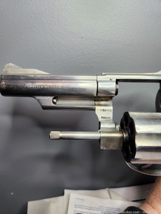 RARE SMITH & WESSON MODEL 66 NO DASH STAINLESS SIGHTS 357 MAG-img-7