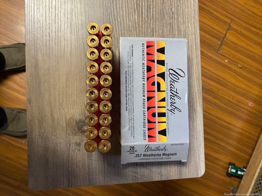 .257 Weatherby Magnum New Unprimed Brass-img-0