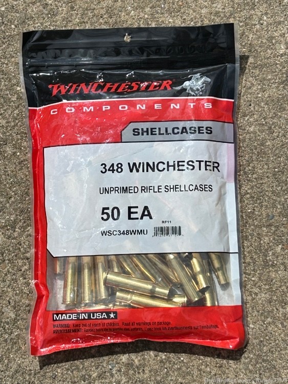 348 Winchester brass New 50 pieces -img-0