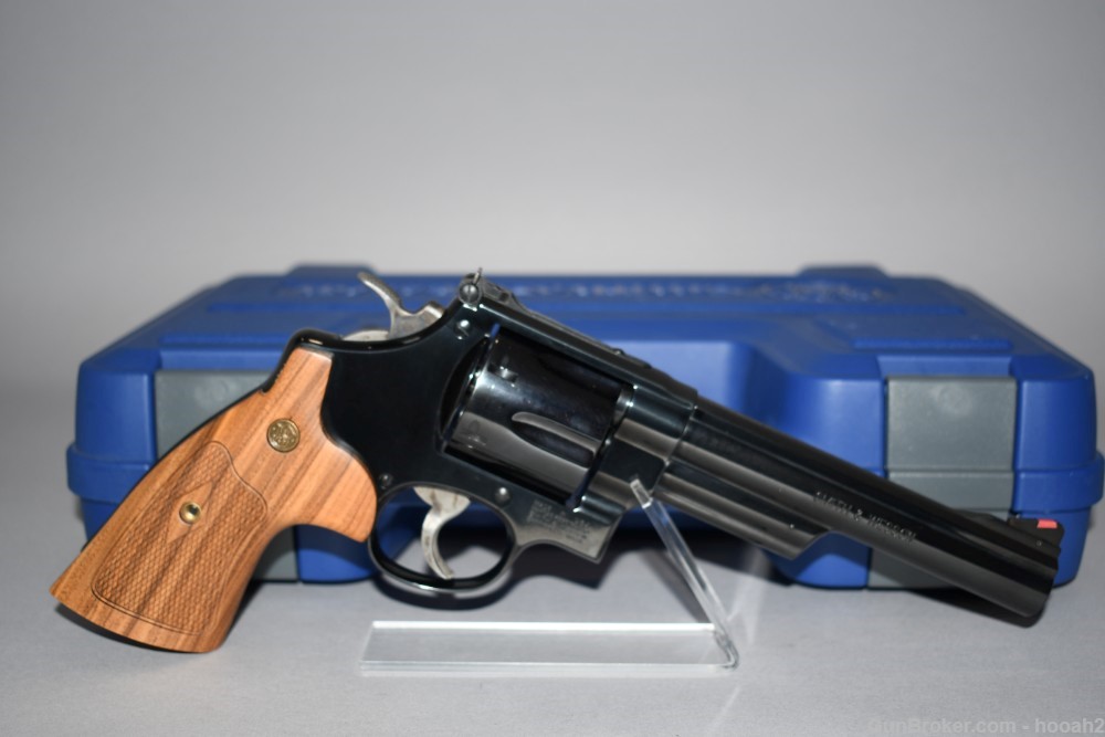 Excellent Smith & Wesson Model 57-6 Revolver 41 Rem Mag 6" W Case 2019-img-0