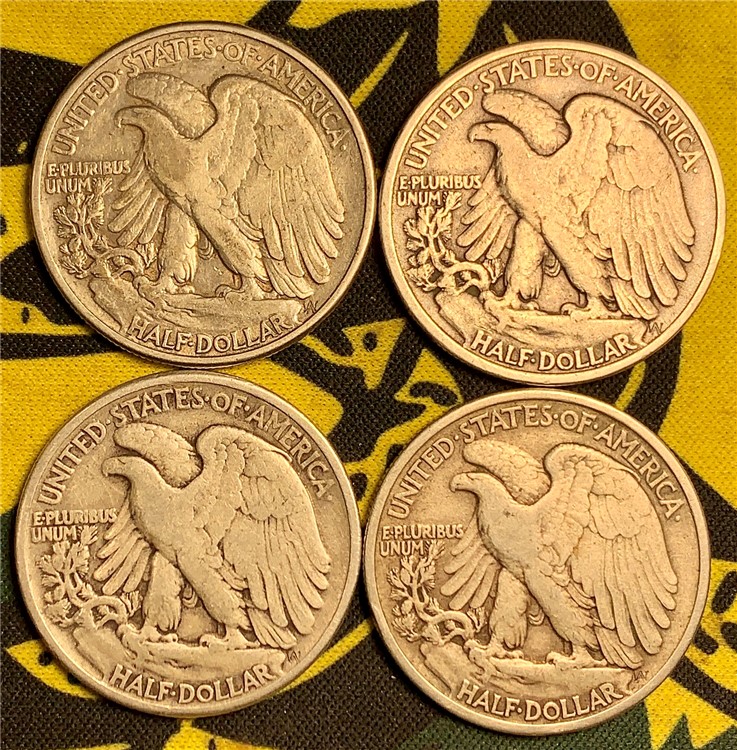 Silver Eagles Liberty Half Dollars Quarters Dimes Franklins 37 Coin Lot-img-6