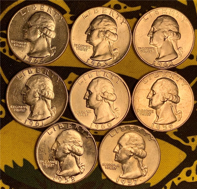 Silver Eagles Liberty Half Dollars Quarters Dimes Franklins 37 Coin Lot-img-10