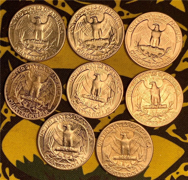 Silver Eagles Liberty Half Dollars Quarters Dimes Franklins 37 Coin Lot-img-11