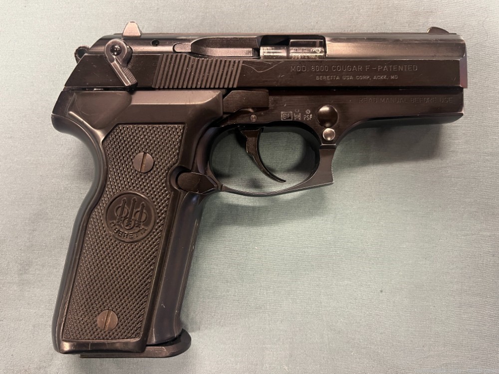 Beretta 8000 Cougar F 9mm Pistol w Factory Case, 2 Mags-img-2
