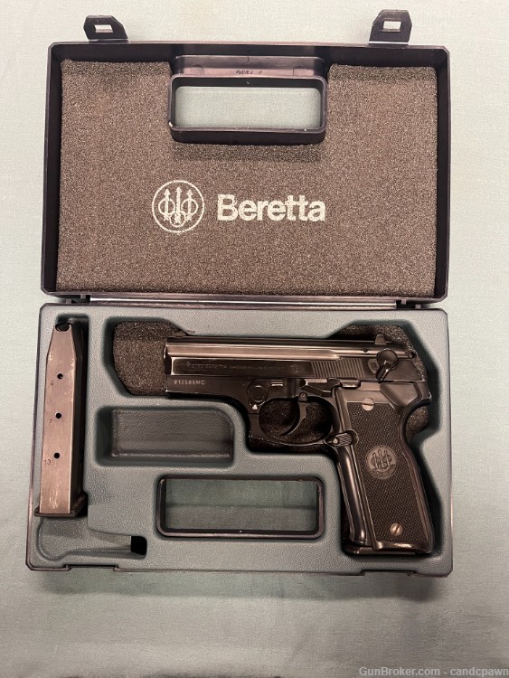 Beretta 8000 Cougar F 9mm Pistol w Factory Case, 2 Mags-img-0
