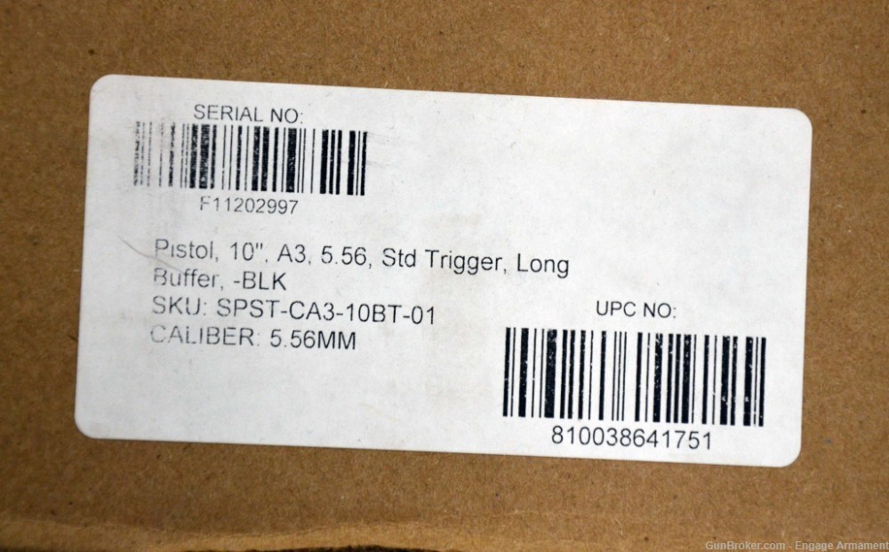 Troy A3 Pistol Billet AR15 5.56MM 10" MLOK Rail M4 MK18 No CC Fee-img-2