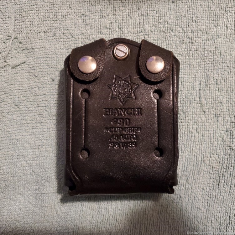 Bianchi #30 .45acp Leather Mag Pouch-img-0