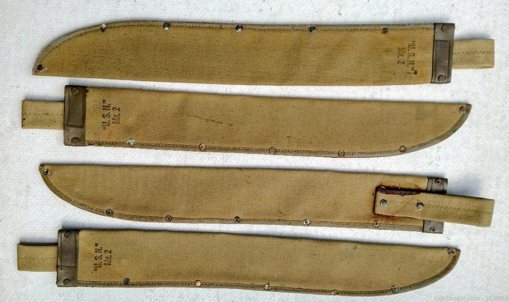 US WWII NAVY 22" MACHETE SCABBARDS FOR THE “USN MK2”-img-0