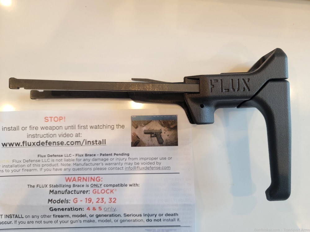 New Flux Brace for RIGHT Hand Glock 19 (G19) Gen 4/5.-img-2