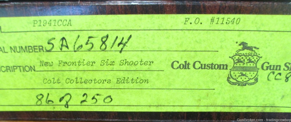 COLT COLLECTORS ASSOCIATION GUN OF THE YEAR-img-0