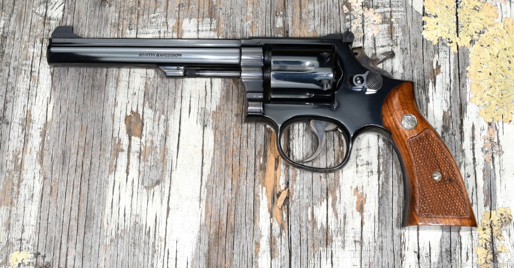 Smith & Wesson Model 14-3 K-38 Masterpiece 6" Double Action Revolver 1977-img-2