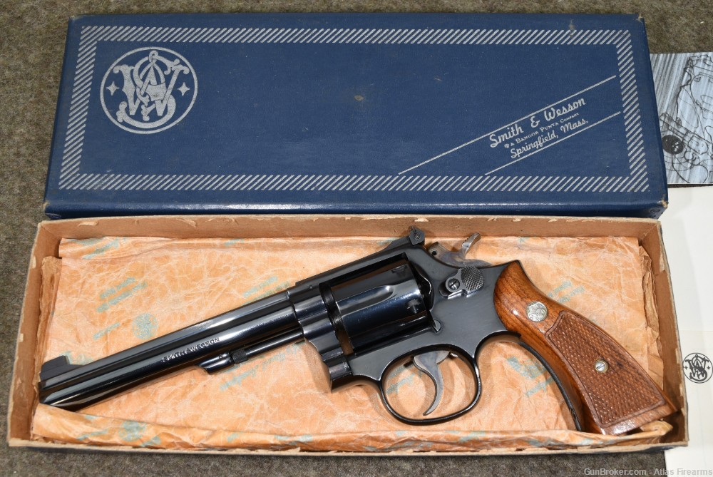 Smith & Wesson Model 14-3 K-38 Masterpiece 6" Double Action Revolver 1977-img-0