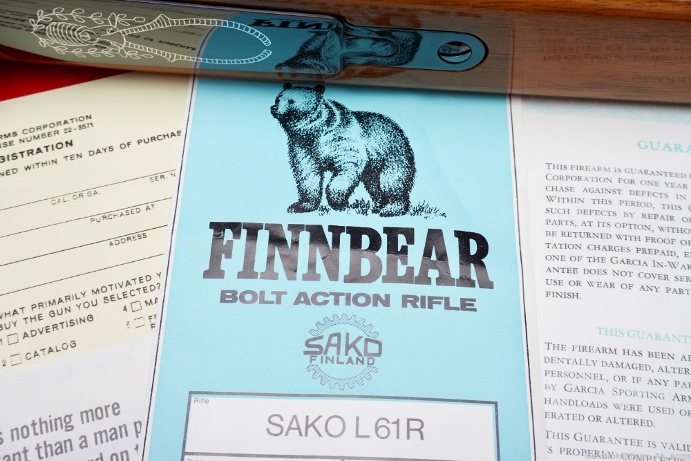100% NIB Finland Sako Finnbear Deluxe L61R .300 Win Mag In Box Collector!-img-38