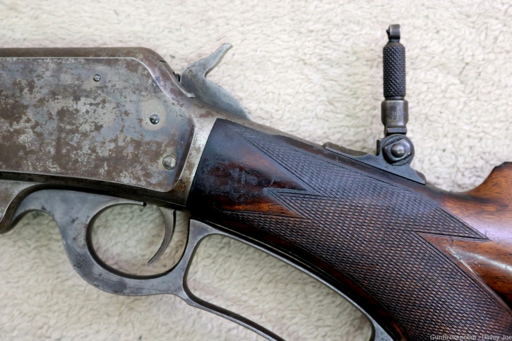 Rare Antique Marlin Model 1893 Deluxe rifle 32-40 28" octagon 1894-img-36