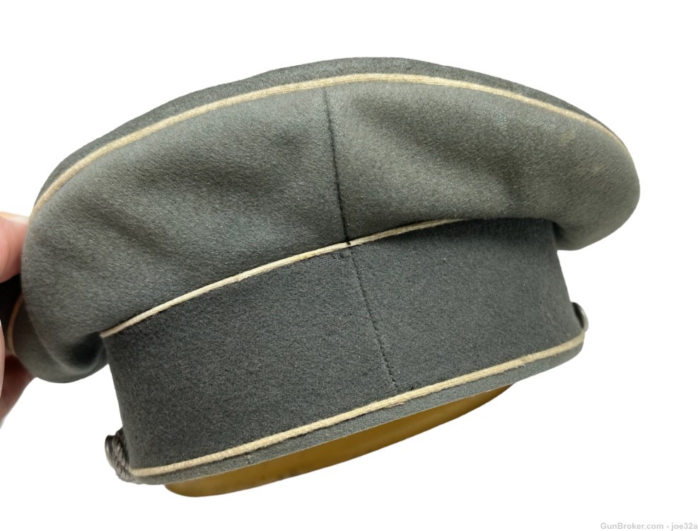 WW2 German heer army Officer Infantry Visor WWII uniform hat NAMED -img-6