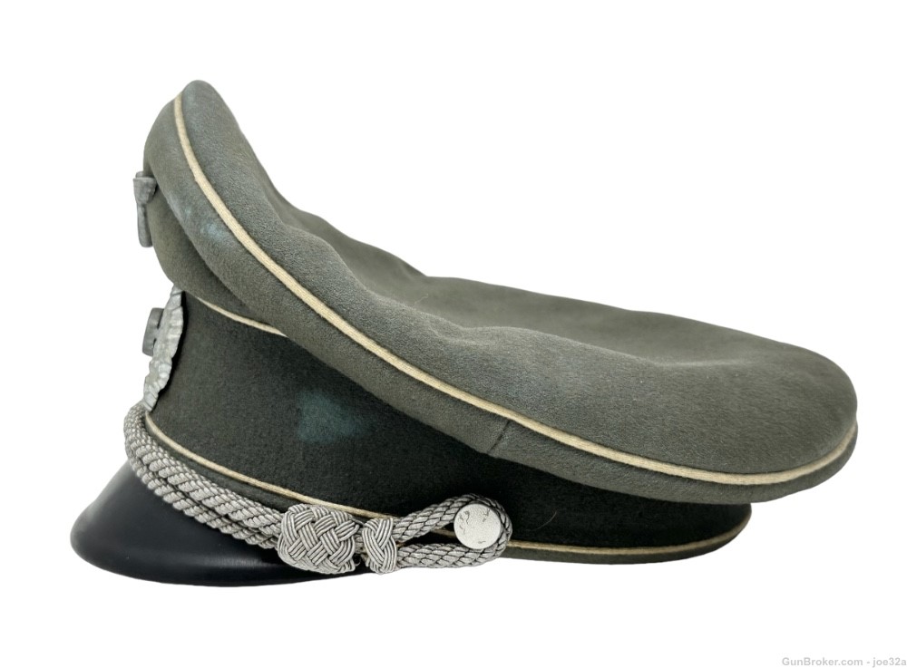 WW2 German heer army Officer Infantry Visor WWII uniform hat NAMED -img-4